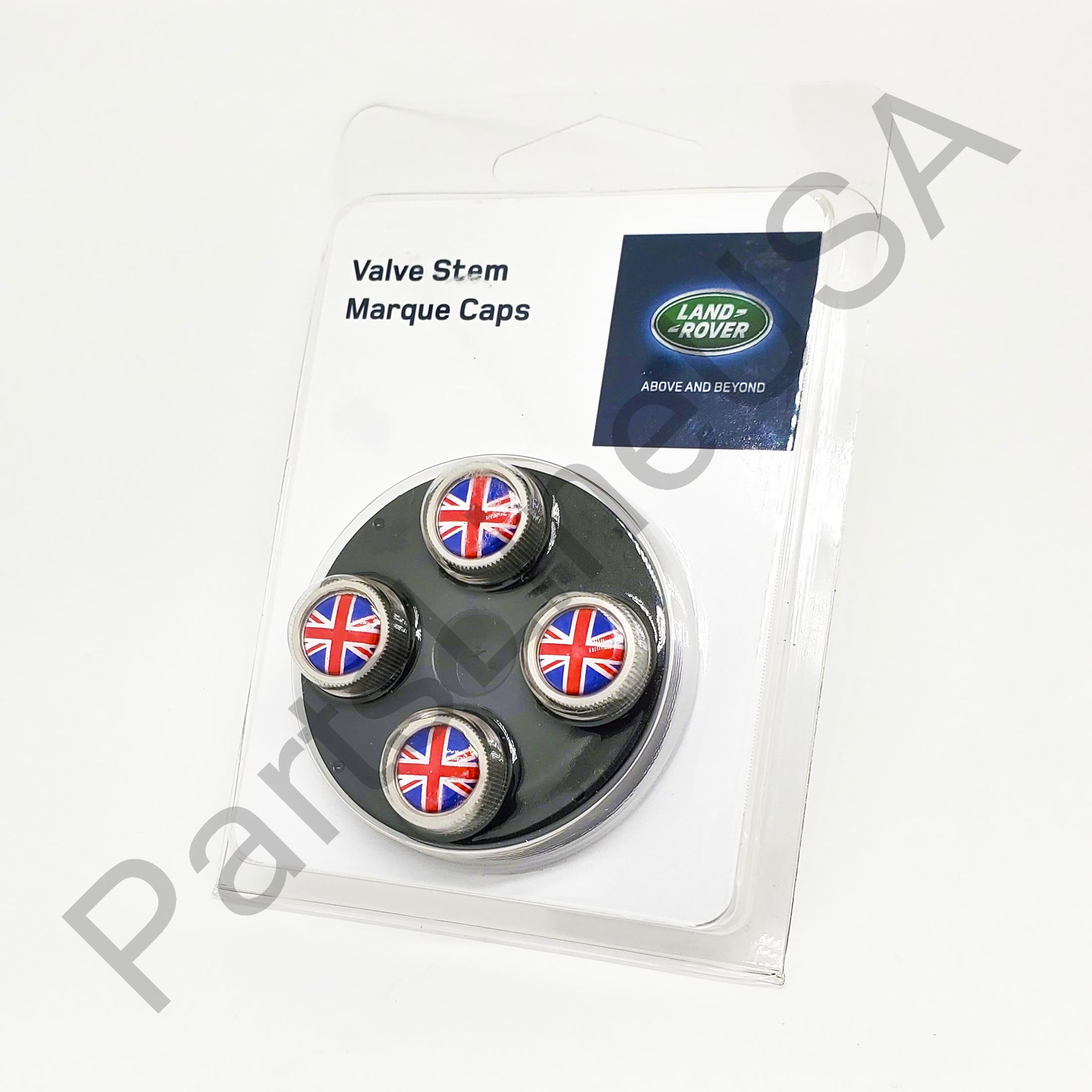 Picture of Genuine Land Rover British Red Blue Valve Stem Marque Cap VPLRW0151 LR027664